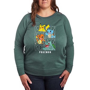 Plus Size Pokémon Stacked French Terry Long Sleeve Tee