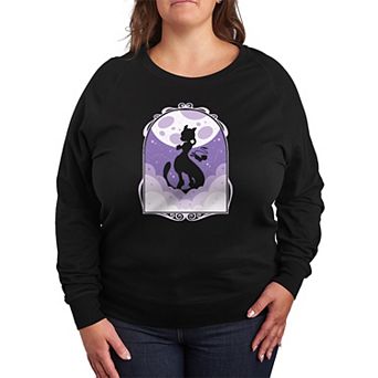 Plus Size Pokémon Mewtwo Pose French Terry Long Sleeve Tee