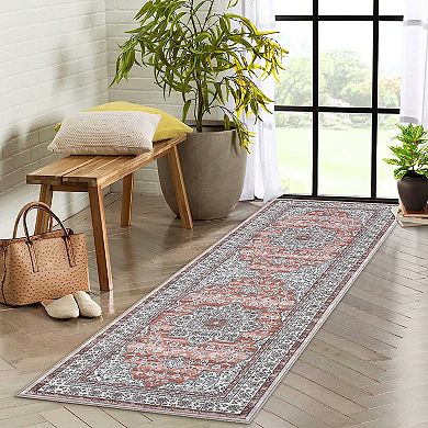 Area Rugs - Ultra-Thin Washble Rug, Stain Resistant Anti Slip Backing Rugs for Living Room