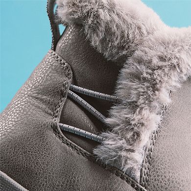 Clarks® Cloudsteppers Breeze Faux Fur Women's Slip-On Ankle Boots