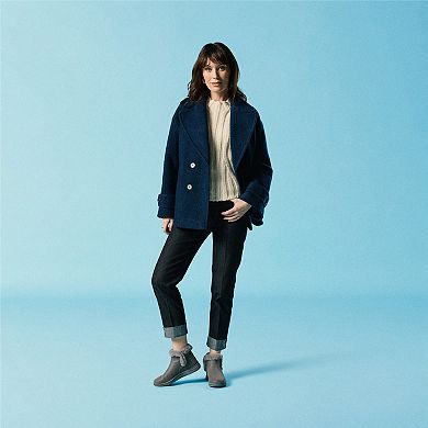 Clarks® Cloudsteppers Breeze Faux Fur Women's Slip-On Ankle Boots