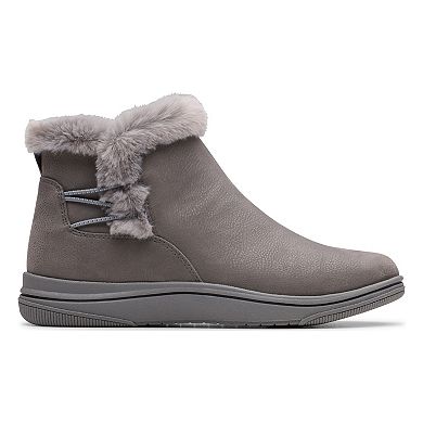 Clarks® Cloudsteppers Breeze Faux Fur Women's Slip-On Ankle Boots