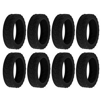 8 pc Luggage Wheel Protection Cover, Suitcase Wear-Resistant Noise Reduction Wheel Cover 2.05"x0.55"