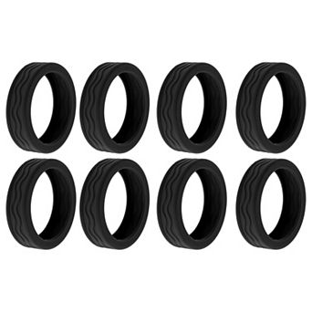 8 pc Luggage Wheel Protection Cover, Suitcase Wear-Resistant Noise Reduction Wheel Cover 2.05"x0.55"