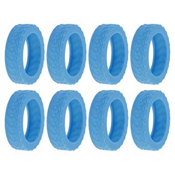 8 pc Luggage Wheel Protection Cover, Suitcase Wear-Resistant Noise Reduction Wheel Cover 2.05"x0.55"