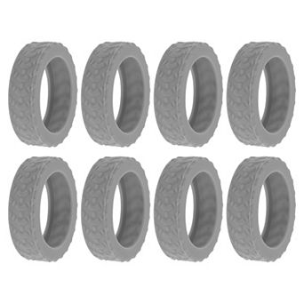 8 pc Luggage Wheel Protection Cover, Suitcase Wear-Resistant Noise Reduction Wheel Cover 2.05"x0.55"