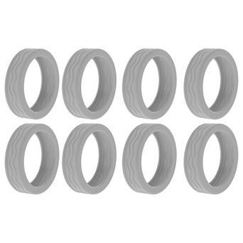 8 pc Luggage Wheel Protection Cover, Suitcase Wear-Resistant Noise Reduction Wheel Cover 2.05"x0.55"