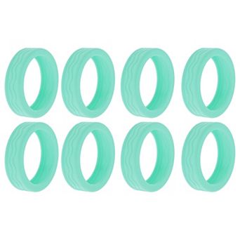 8 pc Luggage Wheel Protection Cover, Suitcase Wear-Resistant Noise Reduction Wheel Cover 2.05"x0.55"