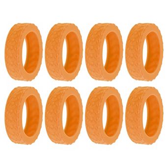 8 pc Luggage Wheel Protection Cover, Suitcase Wear-Resistant Noise Reduction Wheel Cover 2.05"x0.55"