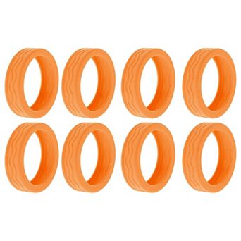 8 pc Luggage Wheel Protection Cover, Suitcase Wear-Resistant Noise Reduction Wheel Cover 2.05"x0.55"