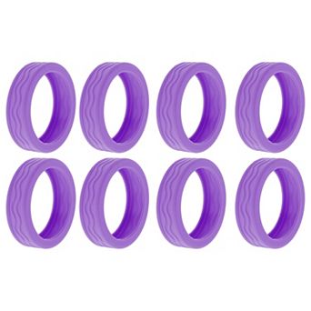 8 pc Luggage Wheel Protection Cover, Suitcase Wear-Resistant Noise Reduction Wheel Cover 2.05"x0.55"