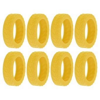 8 pc Luggage Wheel Protection Cover, Suitcase Wear-Resistant Noise Reduction Wheel Cover 2.05"x0.55"