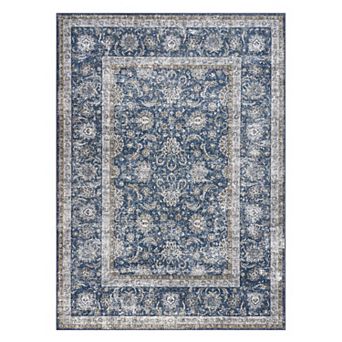Hallway Washable Non-Slip Vintage Faux Wool Area Rugs for Entryway Indoor Kitchen Laundry Bedroom