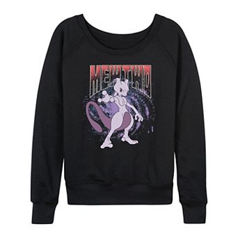 Women's Pokémon Mewtwo Galaxy French Terry Long Sleeve Tee