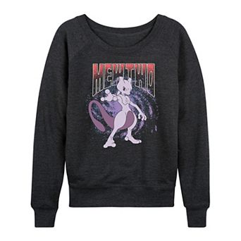 Women's Pokémon Mewtwo Galaxy French Terry Long Sleeve Tee