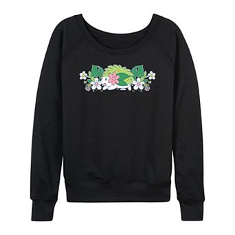 Women's Pokémon Shaymin Floral French Terry Long Sleeve Tee
