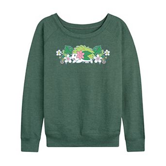 Women's Pokémon Shaymin Floral French Terry Long Sleeve Tee