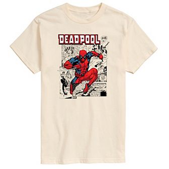 Men's Marvel Deadpool Comic Panels Graphic Tee