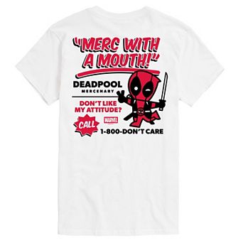 Men's Marvel Deadpool Merc With A Mouth Graphic Tee