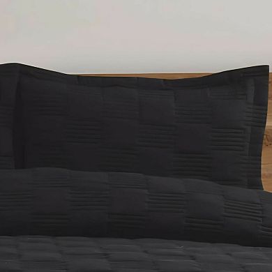 Geometric Embroidered Bedspread Mini Day 3 Piece Set