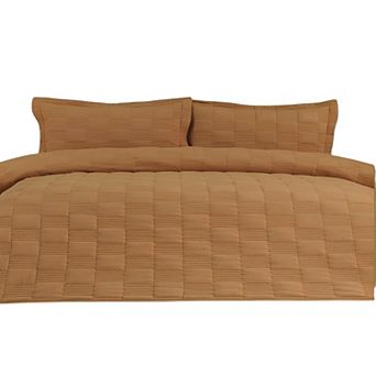 Geometric Embroidered Bedspread Mini Day 3 pc Set