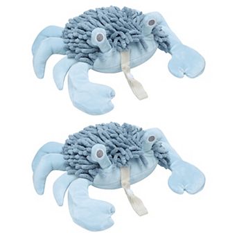 2 pc Chenille Hanging Hand Towels, Cartoon Fuzzy Soft Absorbent Decorative Ball Towel 9"x12"