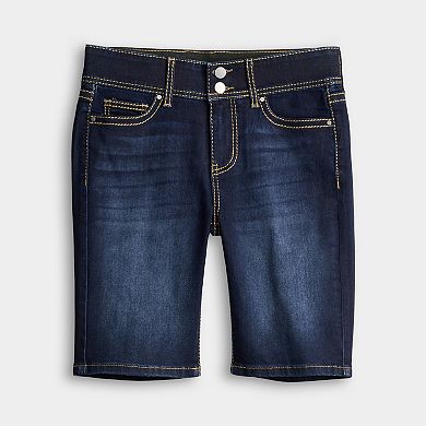 Women's Apt. 9® Tummy Control Dark Wash Bermuda Shorts