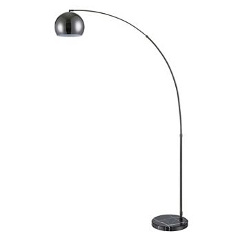 FC Design Large 79" H Modern Standing Adjustable Floor Lamp with Metal Dome Shade & Marble Base