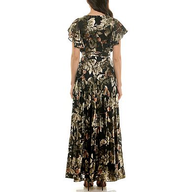 Women's Maison Tara Asymmetrical Caplet Fit & Flare Midi Dress