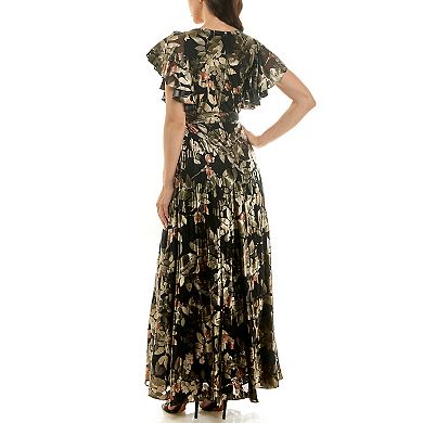 Women's Maison Tara Asymmetrical Caplet Fit & Flare Midi Dress