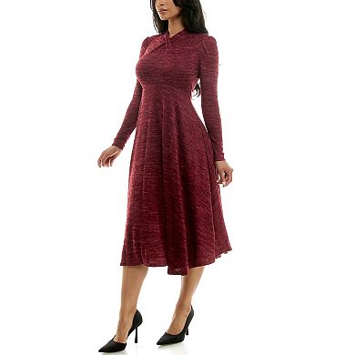 Women's Maison Tara Mockneck Knit Midi Dress