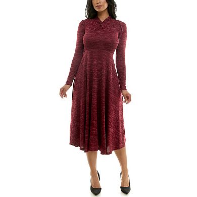 Women's Maison Tara Mockneck Knit Midi Dress