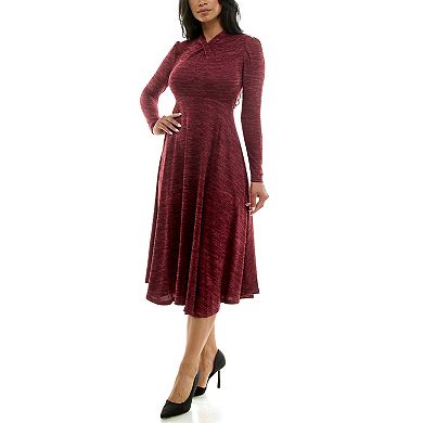 Women's Maison Tara Mockneck Knit Midi Dress
