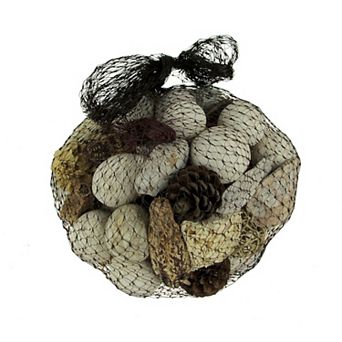 Neutral White Decorative Mushroom Mix Assorted Dried Botanicals In a Bag