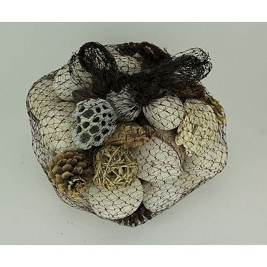 Neutral White Decorative Mushroom Mix Assorted Dried Botanicals In a Bag