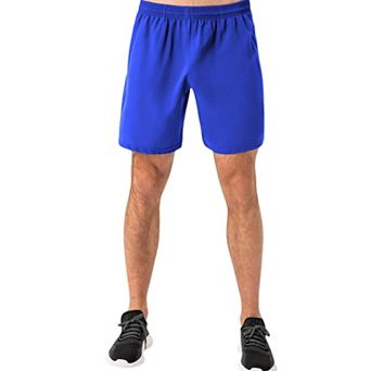 Men's Elastic Waist Athletic Shorts with Above-Knee Length and Relaxed Fit Design