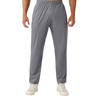 Men's Athletic Training Pants with Elastic Waistband and Straight Leg Fit