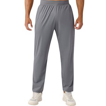 Men's Athletic Training Pants with Elastic Waistband and Straight Leg Fit