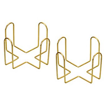 Coaster Holder, 2 pc 2.95" Coaster Storage Rack for Both Round and Square, Holds 8 Coasters