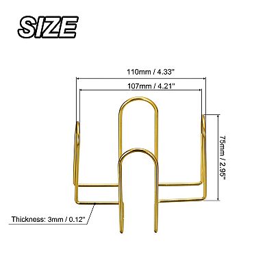 Coaster Holder, 2pcs 2.95" Coaster Storage Rack for Both Round and Square, Holds 8 Coasters