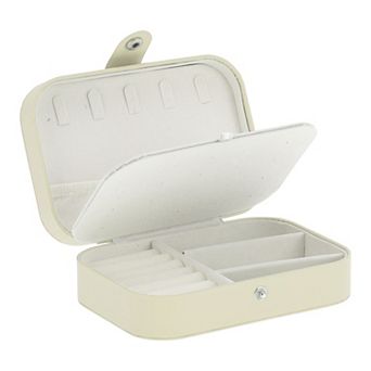 PU Travel Jewelry Organizer for Women for Earrings Rings Necklaces 1 pc