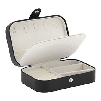 Jewelry Box, PU Travel Jewelry Organizer, Portable Mini Jewelry Display Storage Boxes