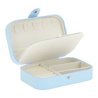 PU Travel Jewelry Organizer for Women for Earrings Rings Necklaces 1 pc