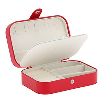 Jewelry Box, PU Travel Jewelry Organizer, Portable Mini Jewelry Display Storage Boxes
