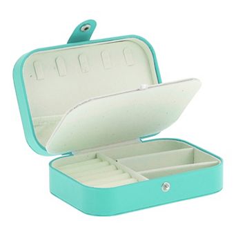 PU Travel Jewelry Organizer for Women for Earrings Rings Necklaces 1 pc