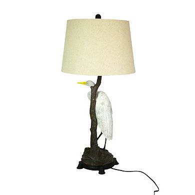 Set of 2 Heron Table Lamps - 30.5" High - Coastal Bedroom Decor