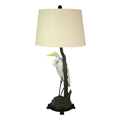 Set of 2 Heron Table Lamps - 30.5" High - Coastal Bedroom Decor