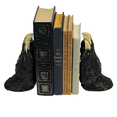 7 Inch Bear Paw Decorative Bookends Rustic Resin Shelf Organizer Cabin Home
