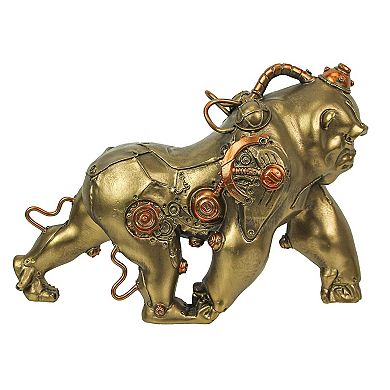Resin Bronze Finish Steampunk Gorilla Sculpture Home Decor Statue Figurine Art
