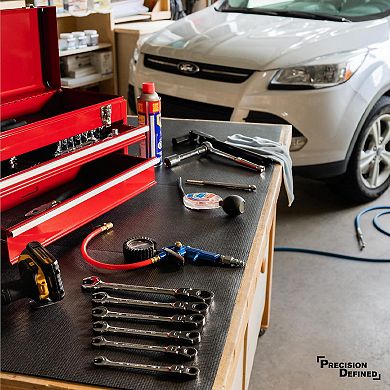 Precision Defined Professional Grade Tool Box Liner, 10 ft x 36", Black Tool Box Drawer Liner